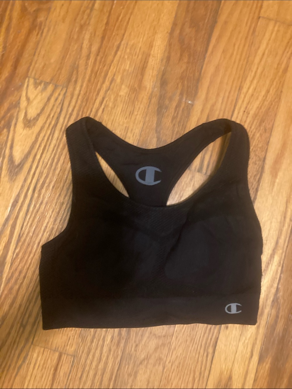 Champion Black Racerback Seamless Sports Bra